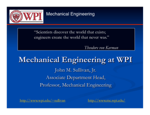 Mechanical Engineering at WPI
