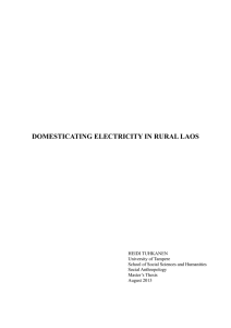 DOMESTICATING ELECTRICITY IN RURAL LAOS