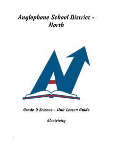 Grade 6 Electricity Lesson Guide