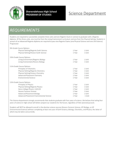 HS Science - Shenendehowa Central Schools