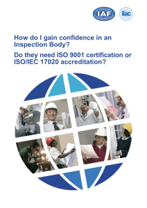 How do I gain confidence in an Inspection Body?