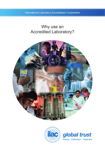 Why use an accredited laboratory?