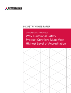 Why Functional Safety Product Certifiers Must Meet - Det