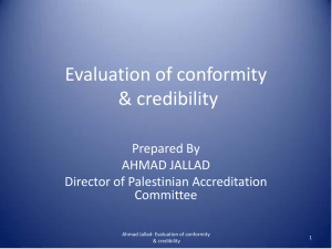 Accreditation is technical Competence