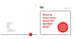 Want to know more about the Notified Body?
