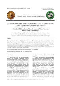 CATHODE RAY TUBE (CRT) LEAD GLASS: LEAD LEACHING