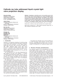 Cathode ray tube addressed liquid crystal light valve projection display