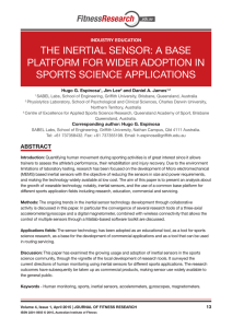 the inertial sensor - Griffith University