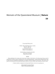 Memoirs of the Queensland Museum (ISSN 0079