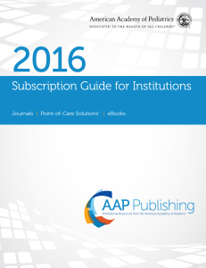 Subscription Guide for Institutions