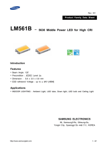 LM561B - 5630 Middle Power LED for High CRI