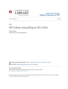 SPU Library Annual Report 2015-2016