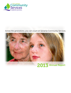 2013 Annual Report - Sylvania Community Services