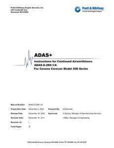 Instructions for Continued Airworthiness ADAS-G-260
