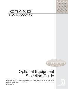 Cessna Caravan Optional Equipment Selection Guide
