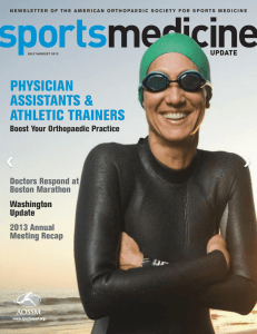 July-August - American Orthopaedic Society for Sports Medicine