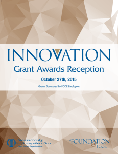 Grant Awards Reception - The Foundation @ FCOE