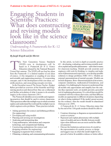 Engaging Students in Scientific Practices: What does constructing