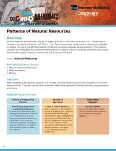 Patterns of Natural Resources