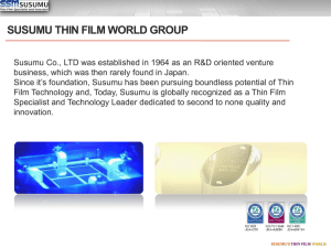 susumu thin film world group