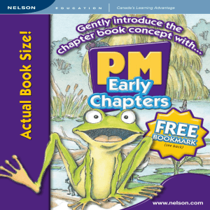 PM Early Chapters Overview Brochure