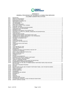 General Provisions for Consulting and Technical