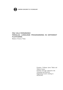 pau vila fernández parallel language programming in different