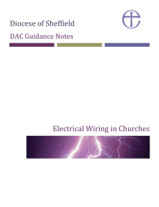 Electrical wiring in churches