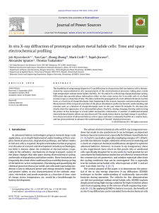 In situ X-ray diffraction of prototype sodium metal halide cells: Time