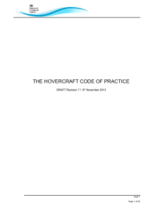 the hovercraft code of practice