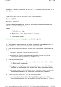 International Convention for the Safety of Life at Sea, 1974 as