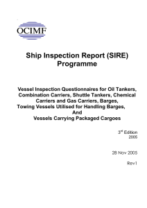Ship Inspection Report (SIRE) Programme