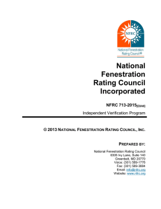 the latest copy of the NFRC 713-2015