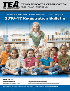 2016–17 Registration Bulletin - ETS