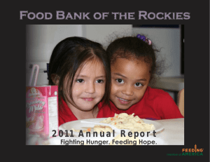 2011 Annual Report - Food Bank of the Rockies