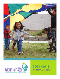 Annual Report - MountainStar Family Relief Nursery