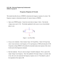 Tutorial 10: Frequency Response of Circuits