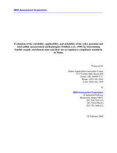 Evaluation of the variability, applicability, and suitability of the redox