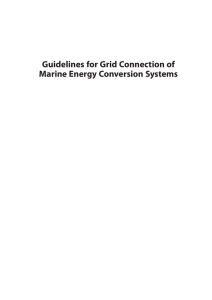 Guidelines for Grid Connection of Marine Energy Conversion