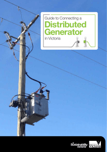 Guide to Connecting a Distributed Generator in Victoria