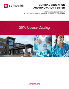 View Our Course Catalog - University of Colorado Health