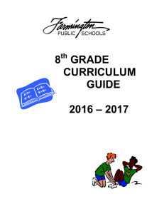 8th Grade Curriculum Guide - Farmington Public Schools