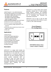 AZ5123-01F Features Applications Description Circuit Diagram / Pin