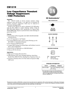 Low Capacitance Transient Voltage Suppressors / ESD Protectors