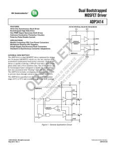 ADP3414 - Dual Bootstrapped MOSFET Driver