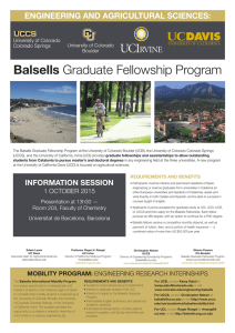 Balsells Graduate Fellowship Program