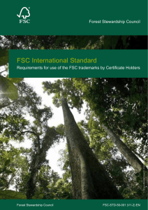 FSC International Standard - Forest Stewardship Council