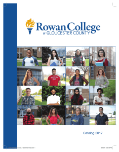 2016/2017 Catalog - Home Rowan College at Gloucester County