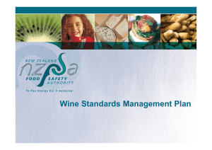 Wine Standards Management Plan