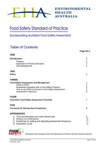 Table of Contents - Environmental Health Australia